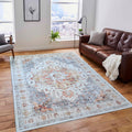 Mandala Machine Washable Area Rug - Non-Slip & Safe Floor Rug - Stain Resistant Bedroom Rug - Comfortable Polyester Material Colorful Rug - Durable Modern Rug for Living Room - Living Room Rugs