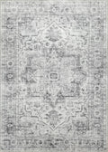 Mandala Machine Washable Area Rug - Non-Slip & Safe Floor Rug - Stain Resistant Bedroom Rug - Comfortable Polyester Material Grey Rug - Durable Modern Rug for Living Room - Living Room Rugs