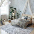 Mandala Machine Washable Area Rug - Non-Slip & Safe Floor Rug - Stain Resistant Bedroom Rug - Comfortable Polyester Material Colorful Rug - Durable Modern Rug for Living Room - Living Room Rugs