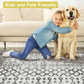 Mandala Machine Washable Area Rug - Non-Slip & Safe Floor Rug - Stain Resistant Bedroom Rug - Comfortable Polyester Material Colorful Rug - Durable Modern Rug for Living Room - Living Room Rugs