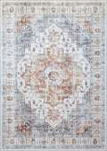 Mandala Machine Washable Area Rug - Non-Slip & Safe Floor Rug - Stain Resistant Bedroom Rug - Comfortable Polyester Material Colorful Rug - Durable Modern Rug for Living Room - Living Room Rugs